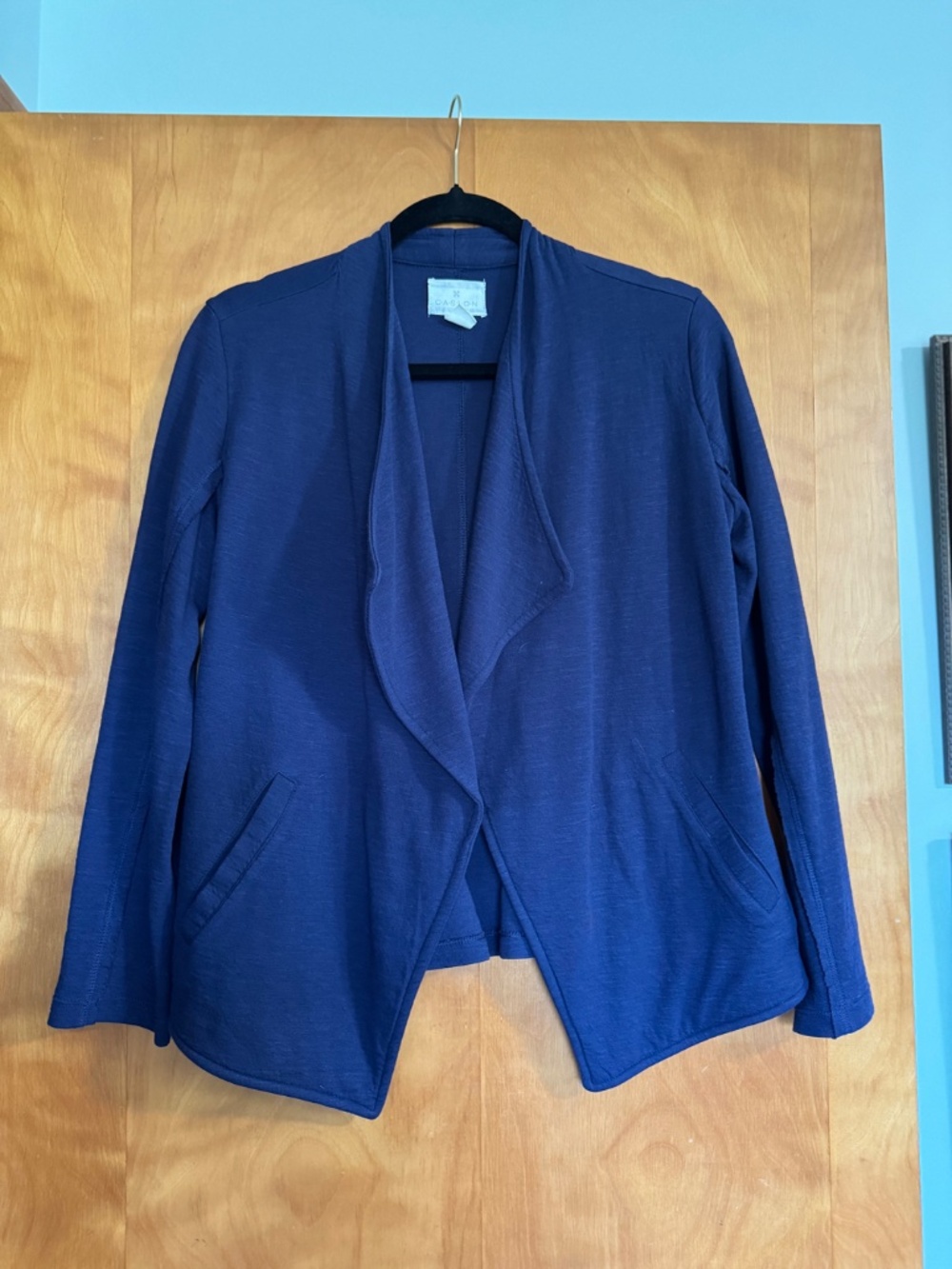 Caslon Women's Flyaway Front Jacket - Navy